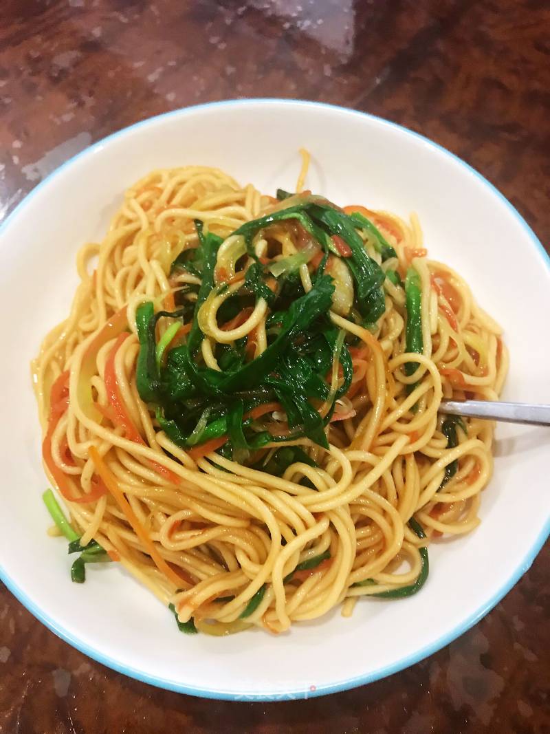 Three Silk Fried Noodles recipe