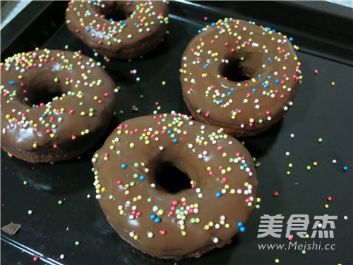 Chocolate Colorful Donuts recipe