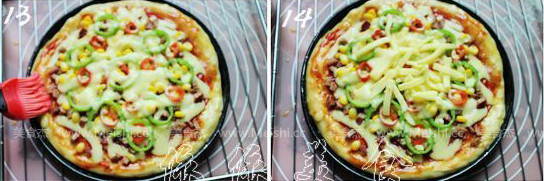 Barbecued Pork and Corn Pizza recipe