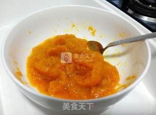 Children's Favorite-pumpkin Glutinous Rice Bean Paste Cake recipe