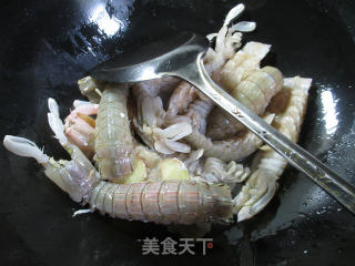 #trust of Beauty# Mantis Shrimp in Sand Tea Sauce recipe