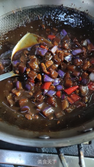 Eggplant Diced Pork Noodles recipe