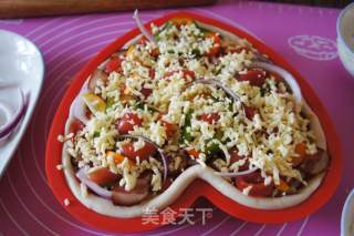 #四session Baking Contest and is Love to Eat Festival#five-flower Bacon Pizza recipe