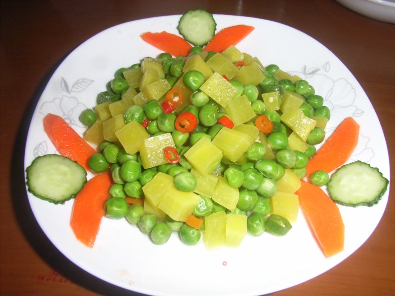 Dried Radish and Peas recipe