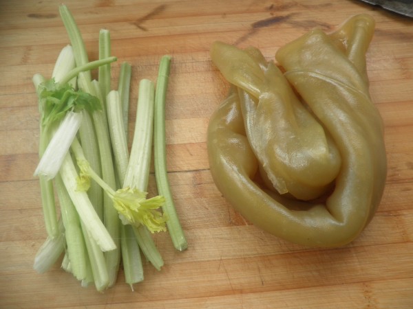 Celery Tossed with Vermicelli recipe