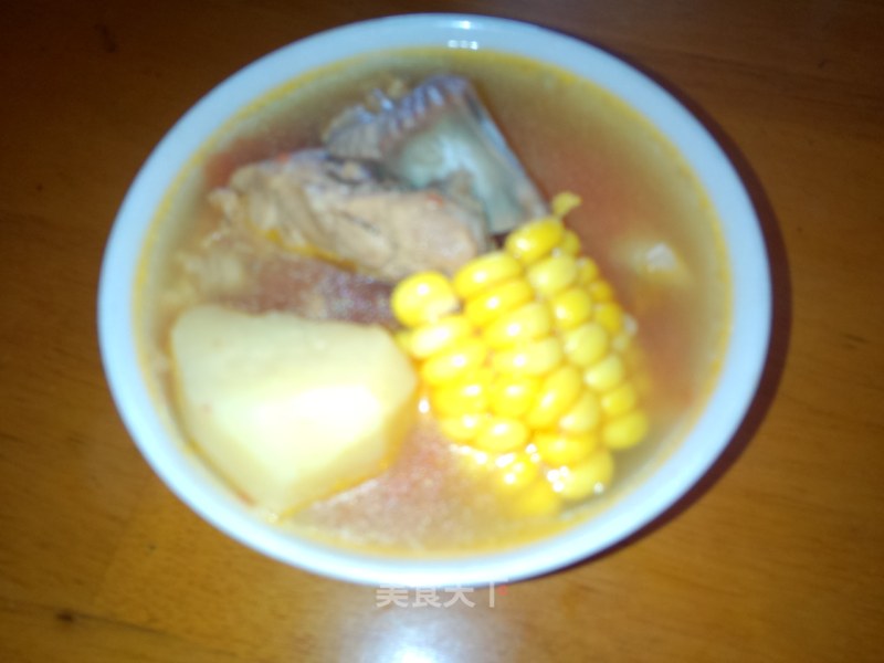 Tomato Potato Corn Keel Soup recipe