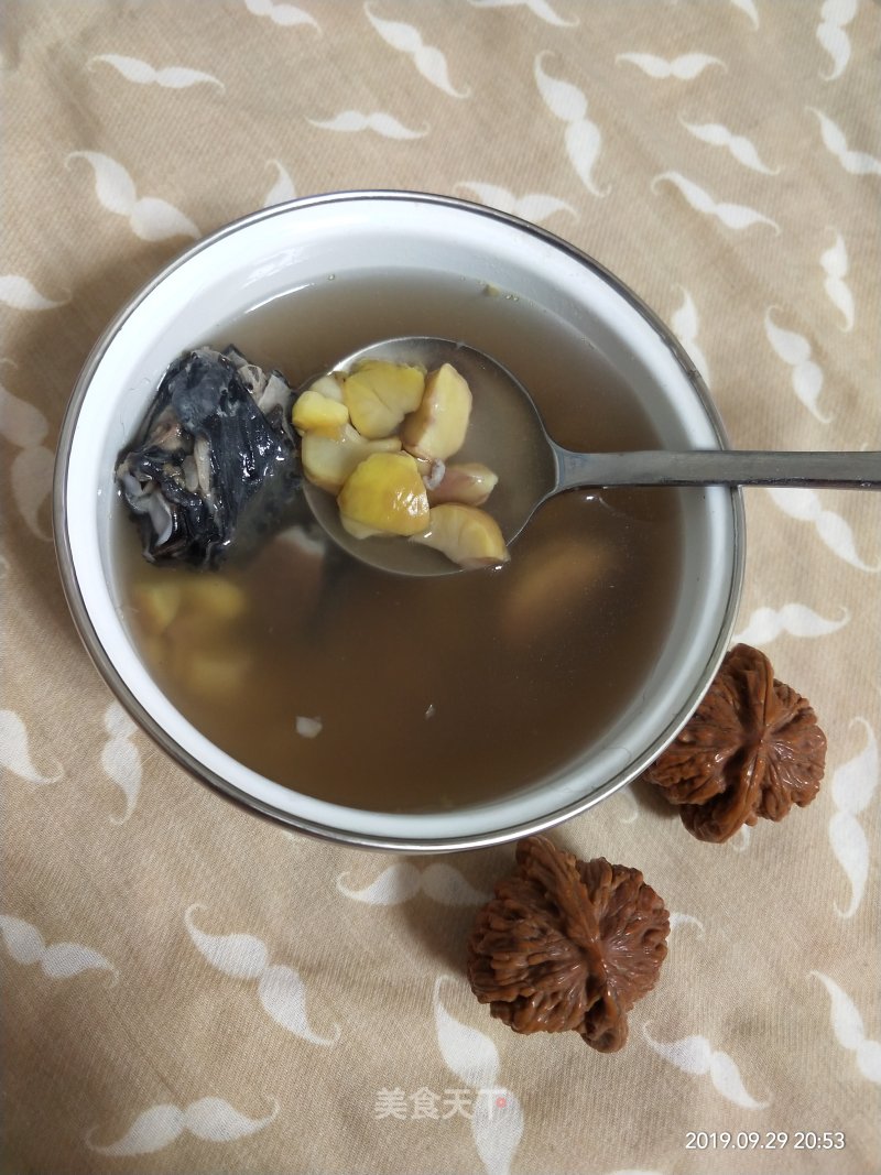 Stewed Black-bone Chicken with Chestnuts recipe