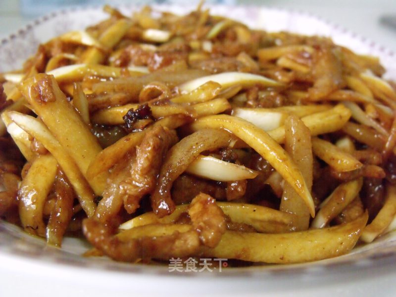Stir-fried Shredded Pork with Rice White recipe