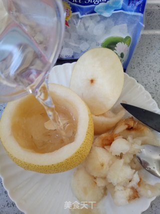 Steamed Pears with Rock Sugar Lily recipe