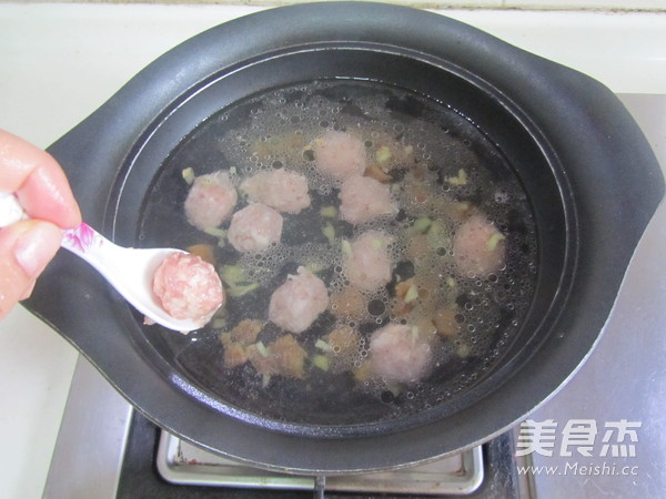 Fungus Vegetable Shrimp Boiled Ball Soup recipe