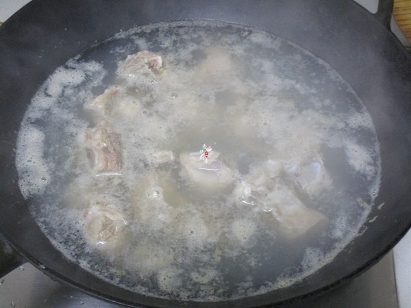 Yam Black Fungus Pork Rib Soup recipe