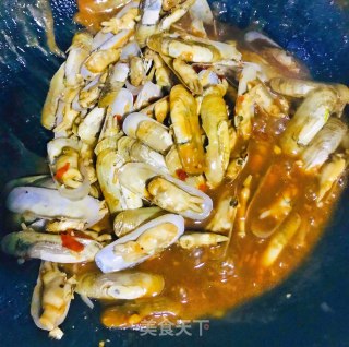 Stir-fried Razor Clams recipe