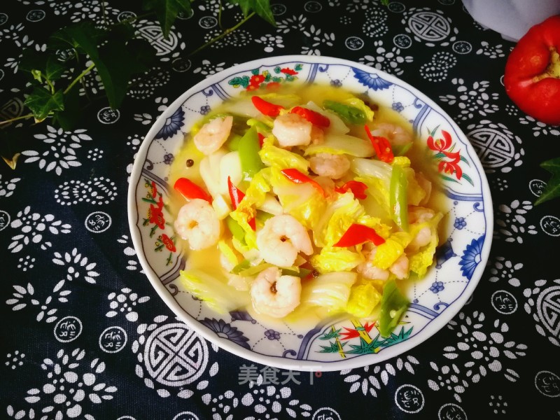 Stir-fried Shrimp with Baby Vegetables recipe