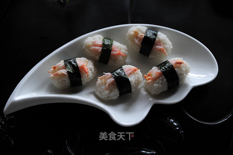 Abalone ~ Arctic Shrimp Sushi recipe