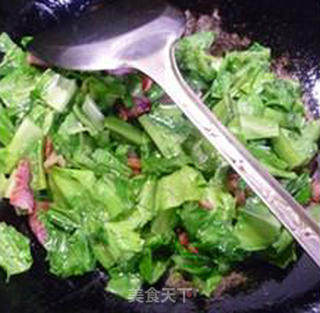 Shuang La Stir-fried Lettuce recipe