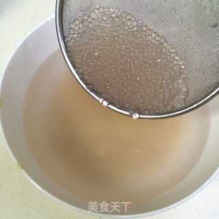 Purple Sweet Potato Milk Sago recipe