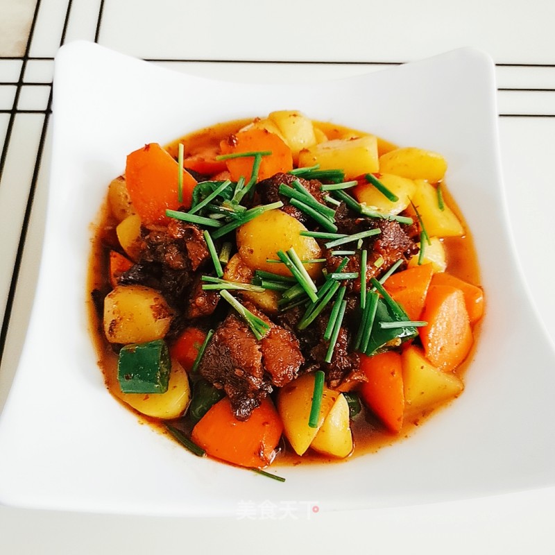 Beef Brisket with Roasted Potatoes and Carrots recipe
