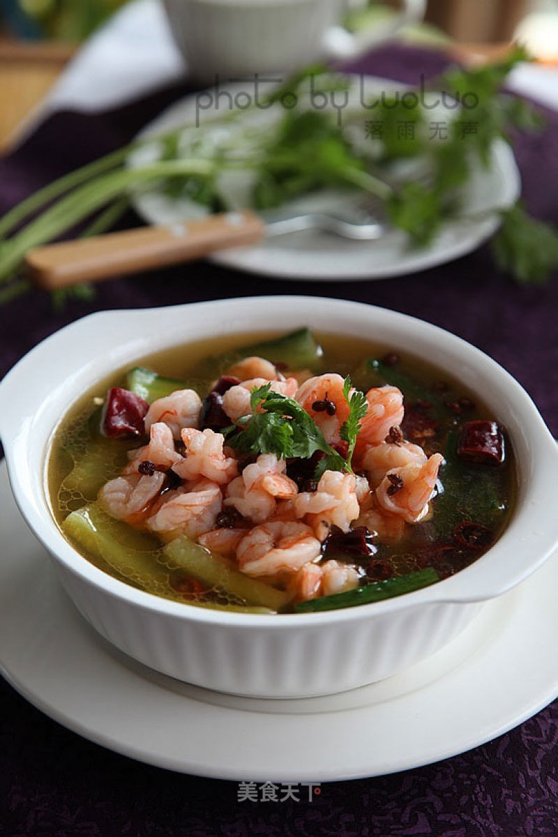 Shrimp with Hibiscus recipe