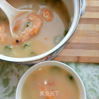 Summer Lazy Meal #okra Shrimp Porridge recipe