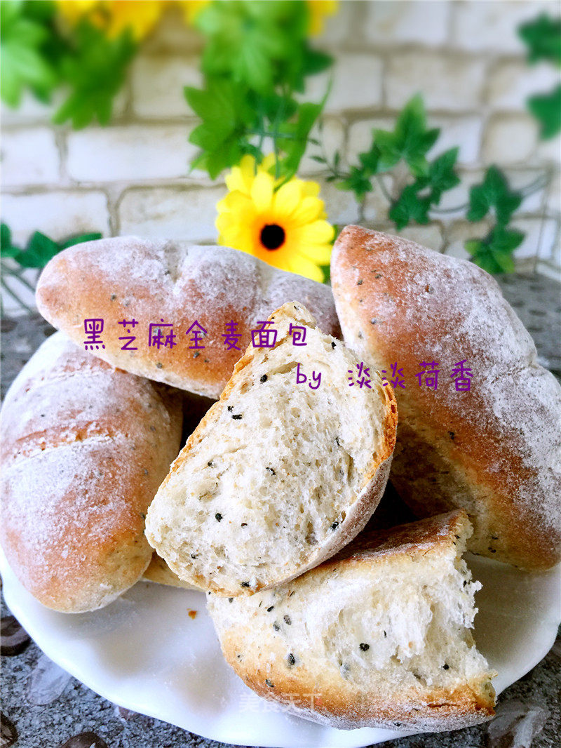 Black Sesame Whole Wheat Bread recipe