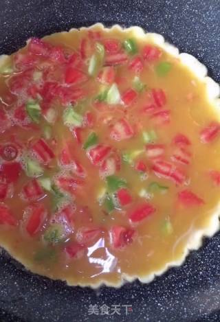 Tomato and Green Pepper Omelette recipe