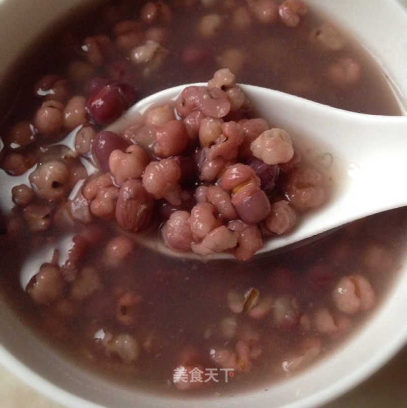 Barley Rice and Red Bean Porridge