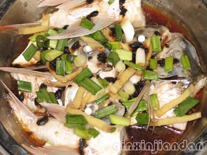 Steamed Dace in Black Bean Sauce recipe