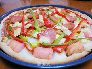 [diy New Orleans Bbq Pizza] Produced by Xiaowenzi~! [diy Ham Double-layer Pizza] recipe