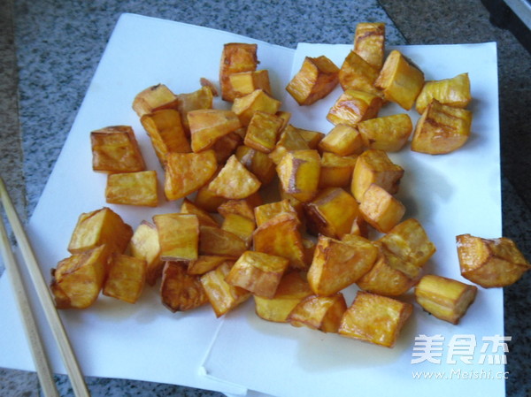 Baked Sweet Potato with Egg Yolk recipe