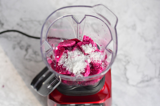 The Juice is Delicious Like This-dragon Fruit Milkshake recipe