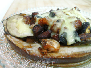 Baked Eggplant with Mushroom Meat Sauce recipe