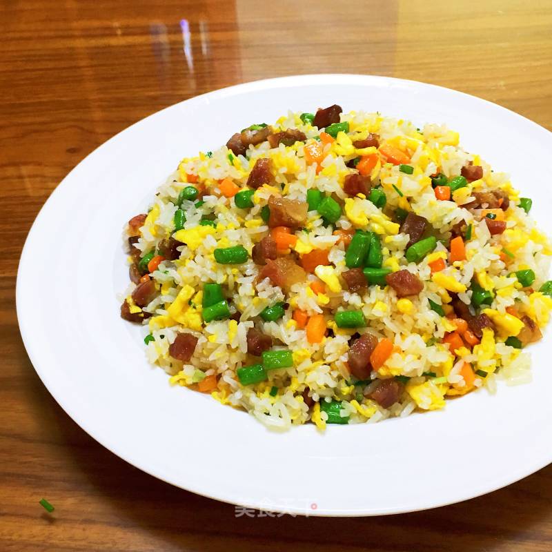 Fried Rice with Sausage and Beans