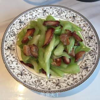 Stir-fried Celery with Bacon recipe