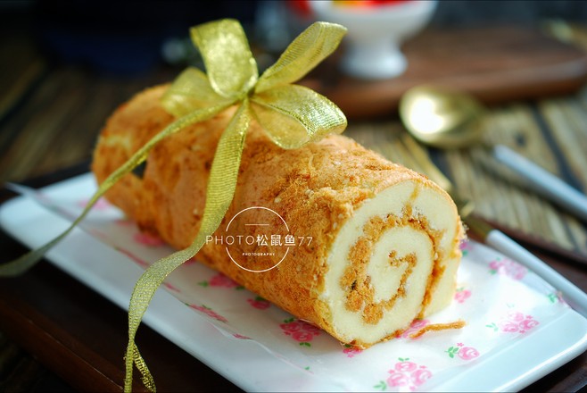 Salad Pork Floss Cake Roll recipe