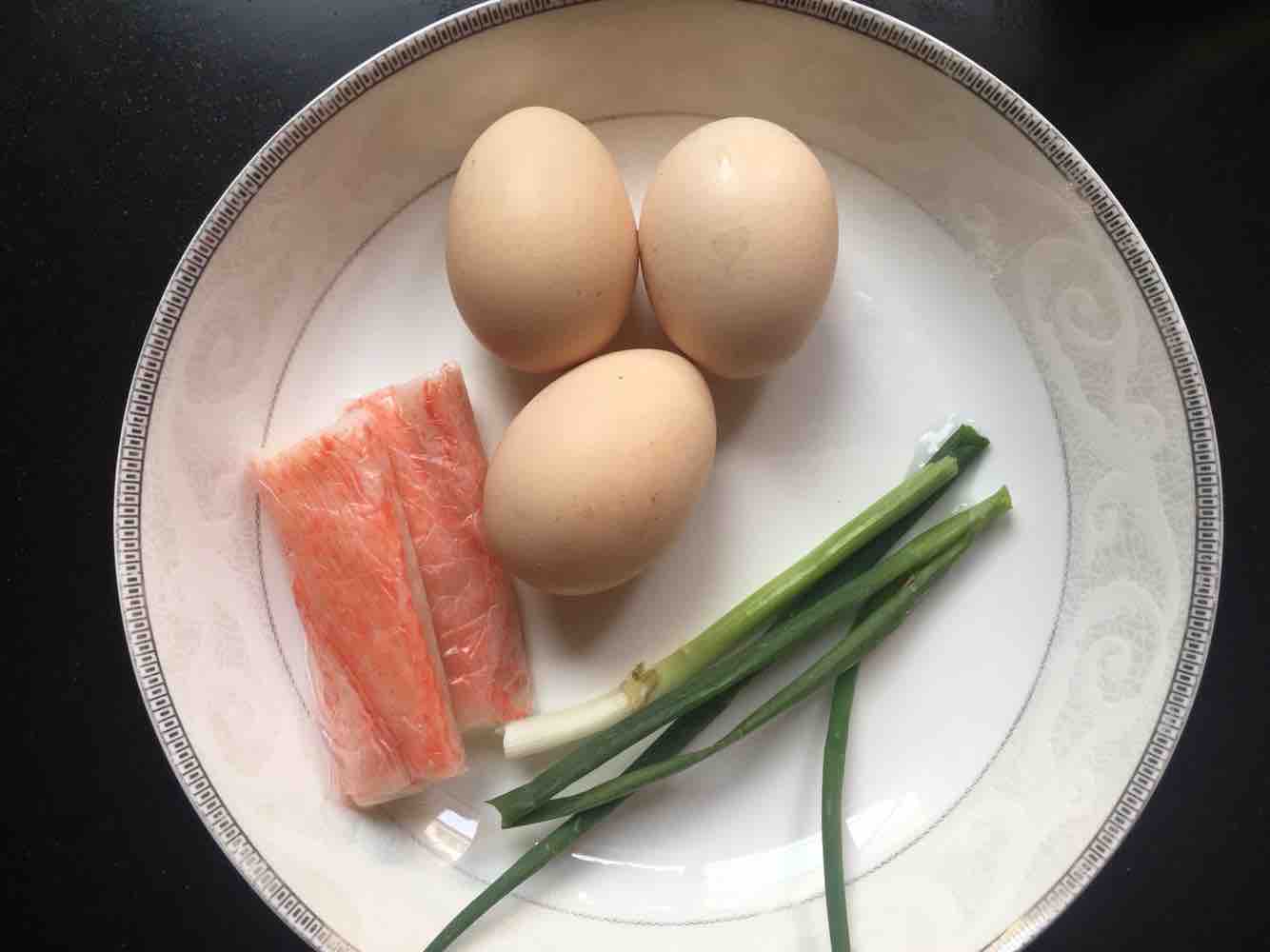 Crab Stick Steamed Egg recipe