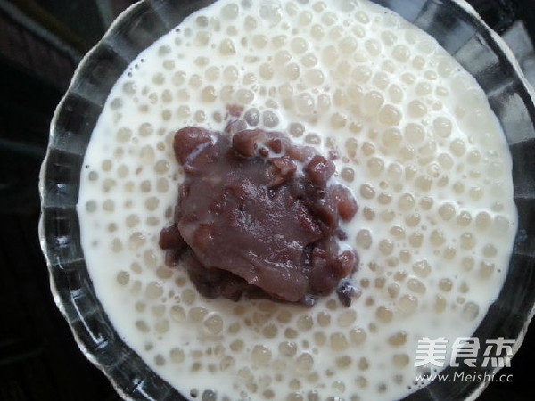 Grape Red Bean Sago recipe