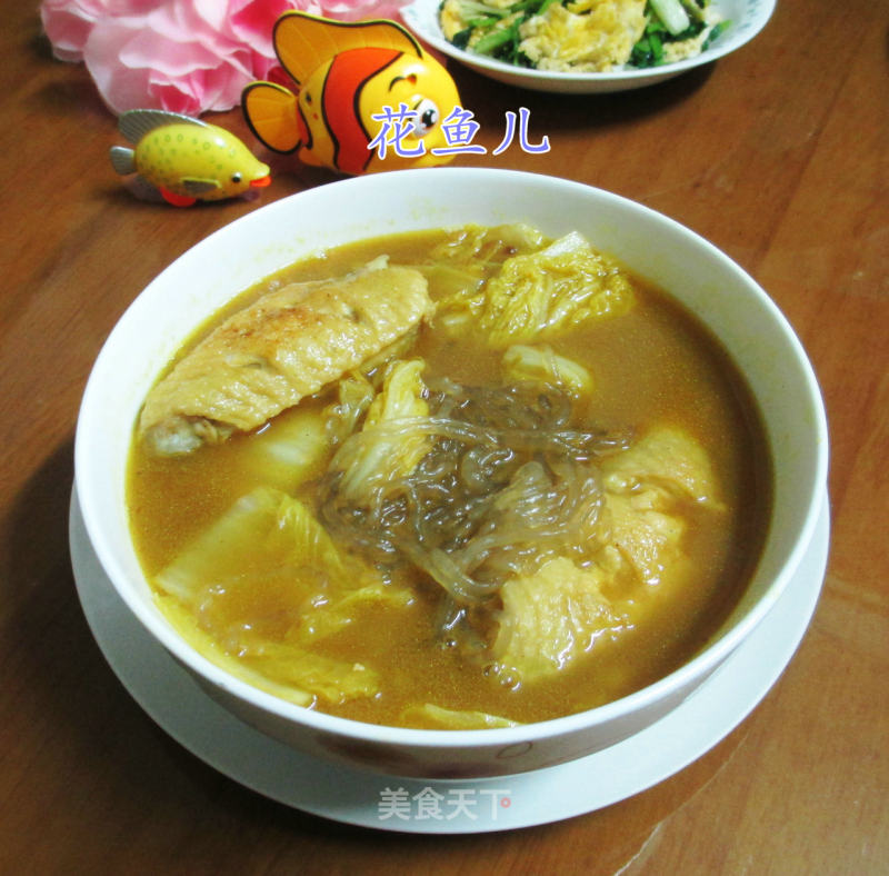 Chinese-wing Baby Vegetables Boiled Vermicelli recipe