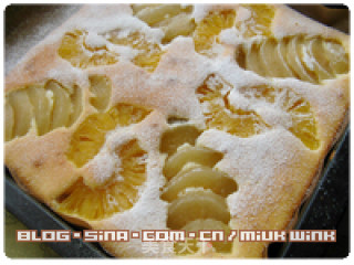 【pineapple and Pear Fun Cake】traditional Butter Egg Sponge Cake recipe