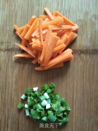 Fried Cabbage with Seaweed and Carrot recipe