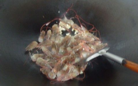 Fried Rice with Shrimp Head and Green Beans recipe