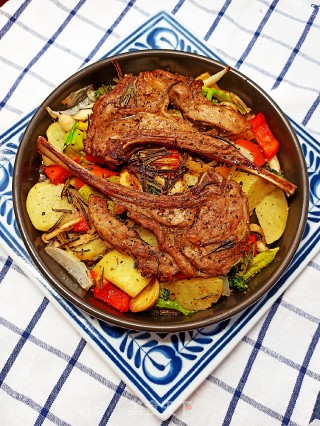 Grilled Lamb Chops with French Vegetables recipe