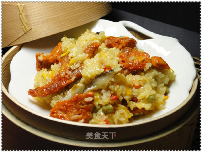 Honey Sauce with Plum Pork and Lotus Leaf Rice recipe