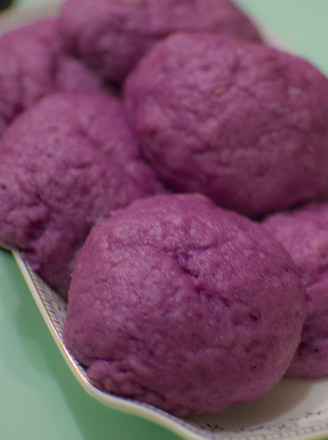 Soft Sweet Purple Sweet Potato Mantou recipe