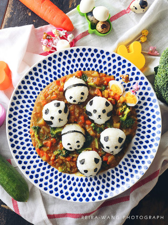 Panda Paradise of Curry Rice Ball recipe