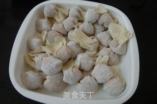 #春食野菜香# Tianqiye Cooked Wonton recipe