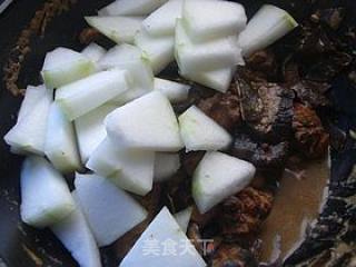 Stewed Chicken Nuggets with Mushrooms and Winter Melon recipe