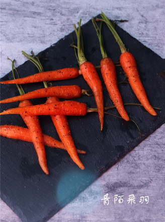 Roasted Baby Carrots with Teriyaki Sauce