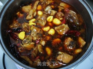 Good Luck and Good Fortune - Spicy Braised Chestnut Chicken recipe