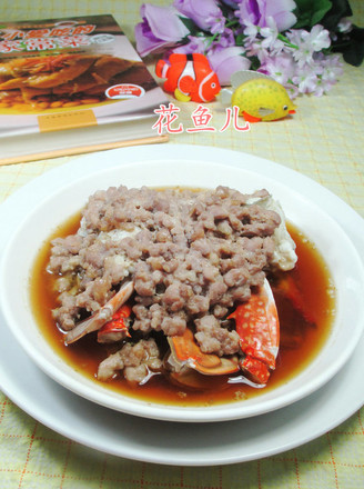Steamed Crab with Minced Meat recipe