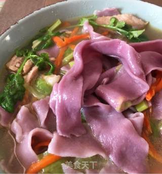 Purple Potato Belt Noodle recipe